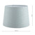 Bacall Duck Egg Blue Shade 8"