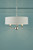 Sorrento Polished Nickel 3 Light Armed Fitting Ceiling Light with Silver Shade