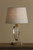 Carson Antique Brass & Crystal Table Lamp Base Small