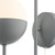 Andre Single Wall Light Grey Opal Glass