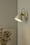 Frederick Single Wall Light Gloss Cream Antique Brass