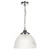 Edna 1 Light Pendant Ribbed Glass Polished Chrome