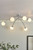 Puglia 6 Light Semi Flush Ceiling Light Polished Chrome Opal Glass