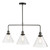 Ray 3 Light Bar Pendant Antique Nickel Clear Glass