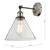 Ray Single Wall Light Antique Nickel Clear Glass