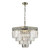 Vyana 4 Light Pendant Antique Brass Crystal