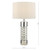 Yalena Large Table Lamp Polished Chrome And Glass With Shade