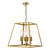 Academy 4 Light Lantern Natural Brass