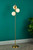 Bombazine 3 Light Floor Lamp Natural Brass Opal Glass