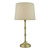 Cane 1 Light Table Lamp Antique Brass With Shade