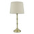 Cane 1 Light Table Lamp Antique Brass With Shade