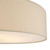 Cierro 6 Light Flush Taupe With Diffuser 80cm