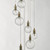 Dita 10lt Cluster Pendant Brass & Glass