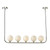 Cradle 5 Light Bar Pendant Polished Chrome Opal Glass