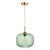 Demarius 1 Light Pendant Green Glass Bronze Detail