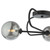 Eissa 3 Light Semi Flush Matt Black Smoked Glass