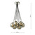 Elpis 7 Light Cluster Pendant Polished Chrome Smoked Glass