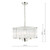 Eveyln 3 Light Pendant Polished Nickel Glass