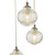 Federico 5 Light Cluster Pendant Polished Chrome Clear Ribbed Glass