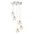 Federico 5 Light Cluster Pendant Polished Chrome Clear/Wire Glass
