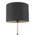 Kelso 1 Light Table Lamp Matt Black Polished Copper With Shade