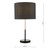 Kelso 1 Light Table Lamp Matt Black Polished Copper With Shade