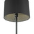 Kelso 1 Light Floor Lamp Matt Black Polished Copper With Shade