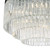 Logan 5 Light Flush Polished Chrome Glass