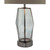Mubina Touch Table Lamp Black Chrome Smoked Glass With Shade