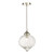 Mya 1 Light Single Pendant Polished Nickel Glass