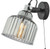 Rhode Single Wall Light Polished Chrome Smoked Glass