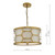 Epstein 3 Light Pendant Gold & Ivory