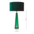 Samara 1 Light Table Lamp Green Glass Base Only