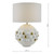 Sphere 1 Light Table Lamp Gloss Glazed White With Shade