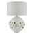 Sphere 1 Light Table Lamp Gloss Glazed White With Shade