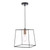 Tower 1 Light Single Pendant Matt Black Copper