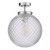 Wayne Bathroom Flush Ceiling Light Polished Chrome Glass IP44