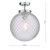 Wayne Bathroom Flush Ceiling Light Polished Chrome Glass IP44