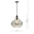 Esarosa 1 Light Pendant Black Chrome And Smoked Glass