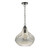 Esarosa 1 Light Pendant Black Chrome And Smoked Glass