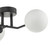 Euan 3lt Wall Light Black & Opal Glass