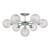 Laura Ashley Atherton 7lt Semi Flush Polished Chrome Glass