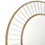 Laura Ashley Clemence Medium Round Mirror Gold Leaf 80cm