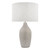 Laura Ashley Heathfield Ceramic Table Lamp Gloss Grey With Shade