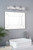 Laura Ashley Prague 3lt Bathroom Wall Light Polished Chrome Glass IP44