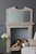 Laura Ashley Rossett Over Mantle Mirror White 70 x 120cm