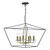 Gretchen 6 Light Pendant Matt Black & Polished Brass