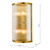 Eleanor 4 Light Wall Light Natural Brass Glass