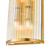 Eleanor 4 Light Wall Light Natural Brass Glass