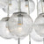 Pelagia 18 Light Cluster Pendant Polished Chrome Ribbed Glass